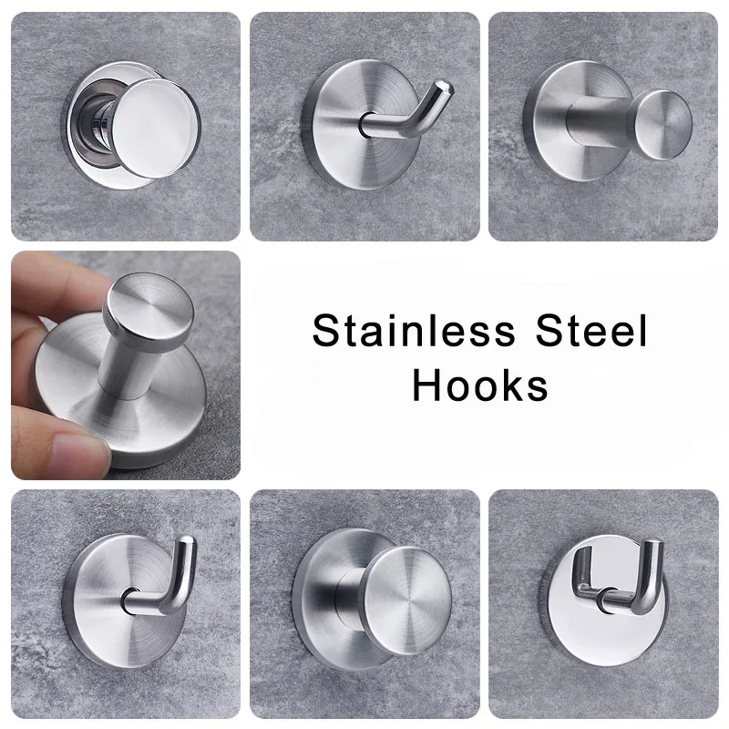 Stainless Steel Wall Hook Strong Coat Bag Bathroom Door Kitchen Towel Hanger Key Hooks
Stainless Steel Wall Hook Strong Coat Bag Bathroom Door Kitchen Towel Hanger Key Hooks