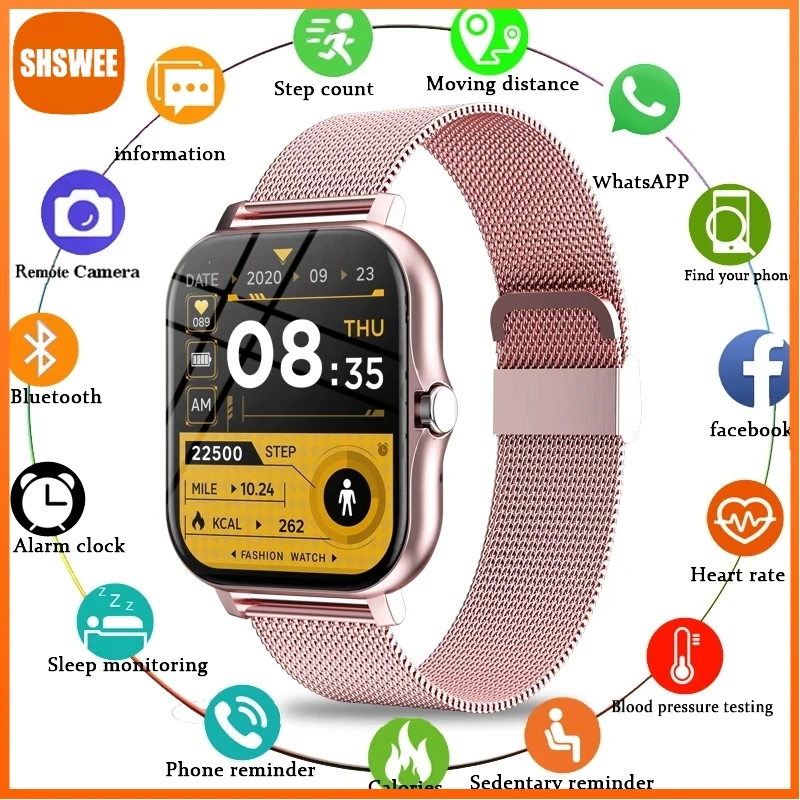 For Xiaomi Huawei Smart Watch Women Bluetooth Call Fitness Tracker Laidies Smartwatch Heart Rate Sleep Monitor Woman Man Watches
For Xiaomi Huawei Smart Watch Women Bluetooth Call Fitness Tracker Laidies Smartwatch Heart Rate Sleep Monitor Woman Man Watches
