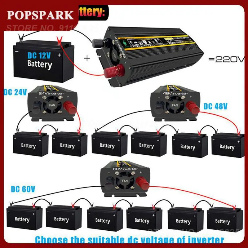 Buzzer Reminder Solar Inverter Pure Sine Wave Inverter 1600w 3000w Led Display 12v/24v To Ac110v 220v Car Voltage Converter
Buzzer Reminder Solar Inverter Pure Sine Wave Inverter 1600w 3000w Led Display 12v/24v To Ac110v 220v Car Voltage Converter