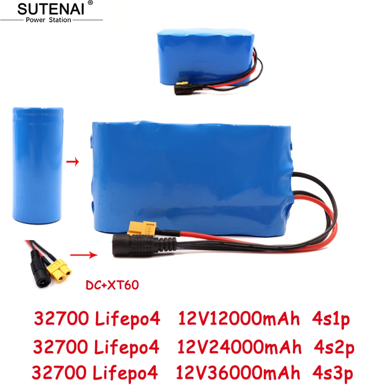 32700 LiFePO4 battery pack 12.8v 12Ah 24Ah 36ah 4S 40A balance BMS 12V for electric boat and UPS
32700 LiFePO4 battery pack 12.8v 12Ah 24Ah 36ah 4S 40A balance BMS 12V for electric boat and UPS