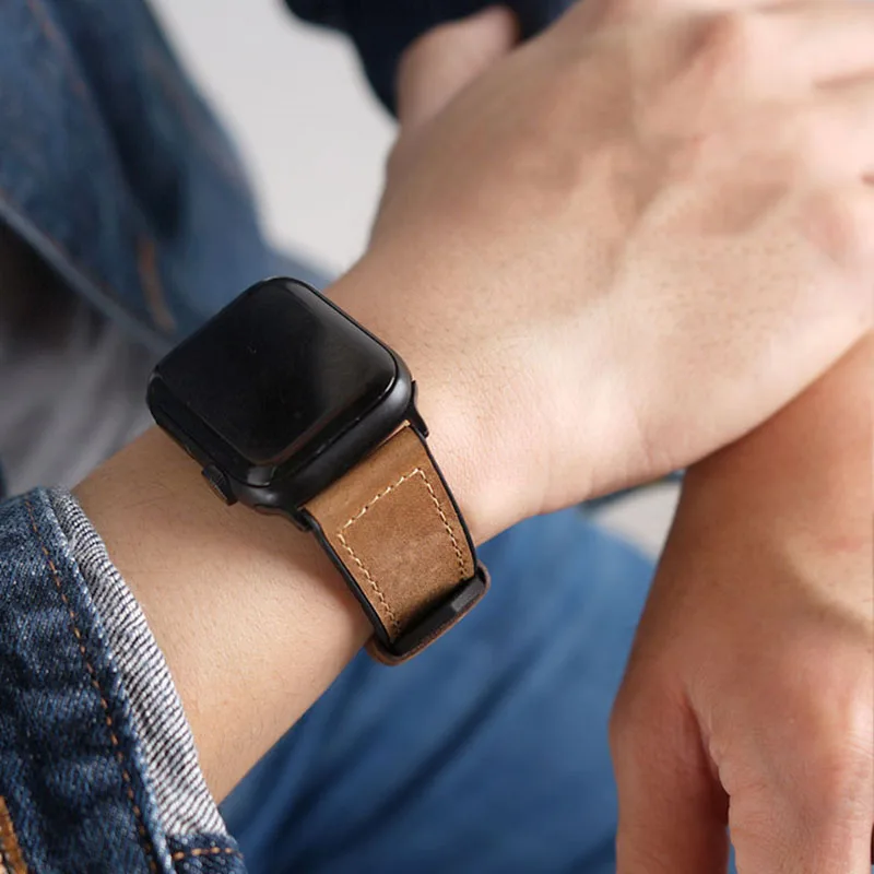 Business Leather Strap for Apple Watch Band 45mm 41mm 40mm 44mm 38mm 42mm for iWatch Series 7 SE 6 5 4 3 2 1 Wristband Bracelet
Business Leather Strap for Apple Watch Band 45mm 41mm 40mm 44mm 38mm 42mm for iWatch Series 7 SE 6 5 4 3 2 1 Wristband Bracelet