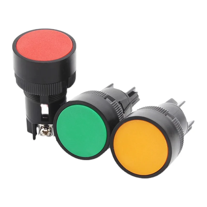 XB2-EA Push Button Switch 22mm Self-Resetting Silver Contacts Normally Open Normally Close Red Green Yellow Black
XB2-EA Push Button Switch 22mm Self-Resetting Silver Contacts Normally Open Normally Close Red Green Yellow Black