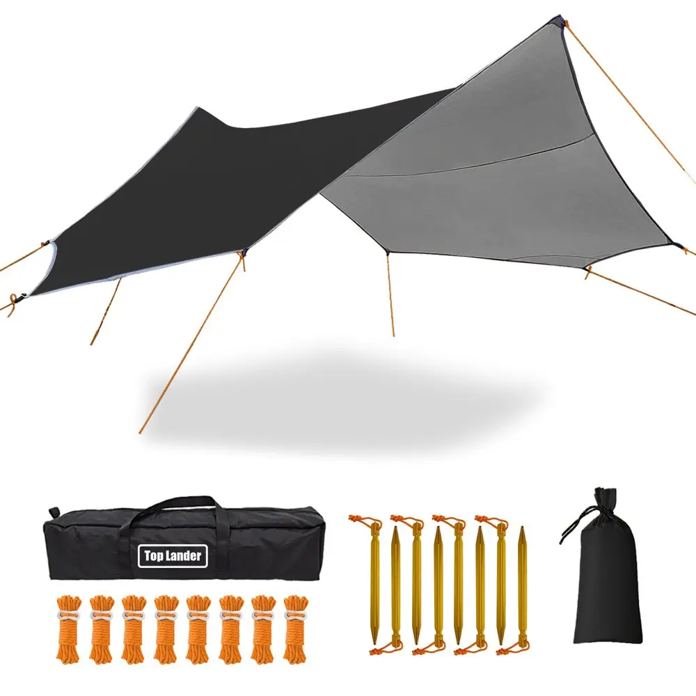 Large Tarp Waterproof Shade Sail Sun Shelter Camping Awning Tent Sunshade Black 16.7ft (Without Pole)
Large Tarp Waterproof Shade Sail Sun Shelter Camping Awning Tent Sunshade Black 16.7ft (Without Pole)