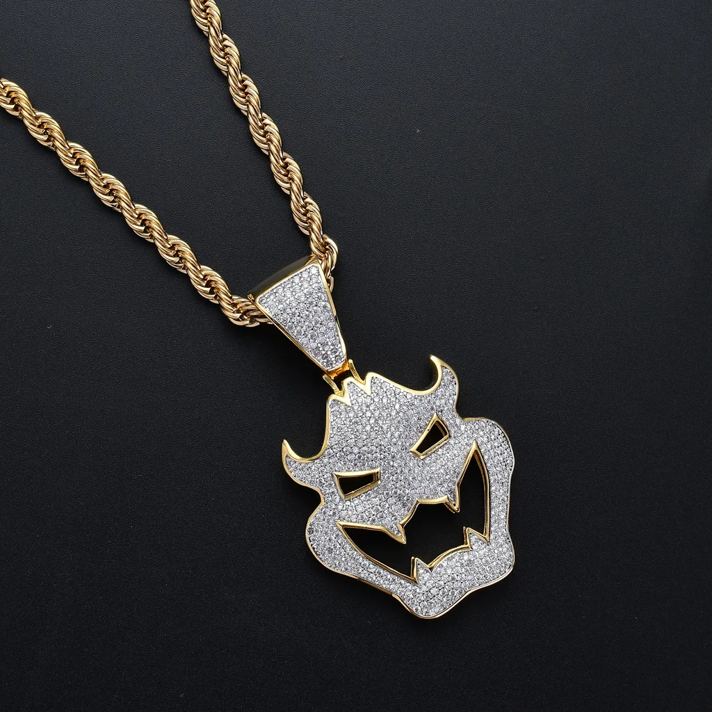 Mens Necklaces Vampire Mask Pendant Necklace With Chain New Arrival Cubic Zircon Necklace Fashion Hip Hop Jewelry
Mens Necklaces Vampire Mask Pendant Necklace With Chain New Arrival Cubic Zircon Necklace Fashion Hip Hop Jewelry
