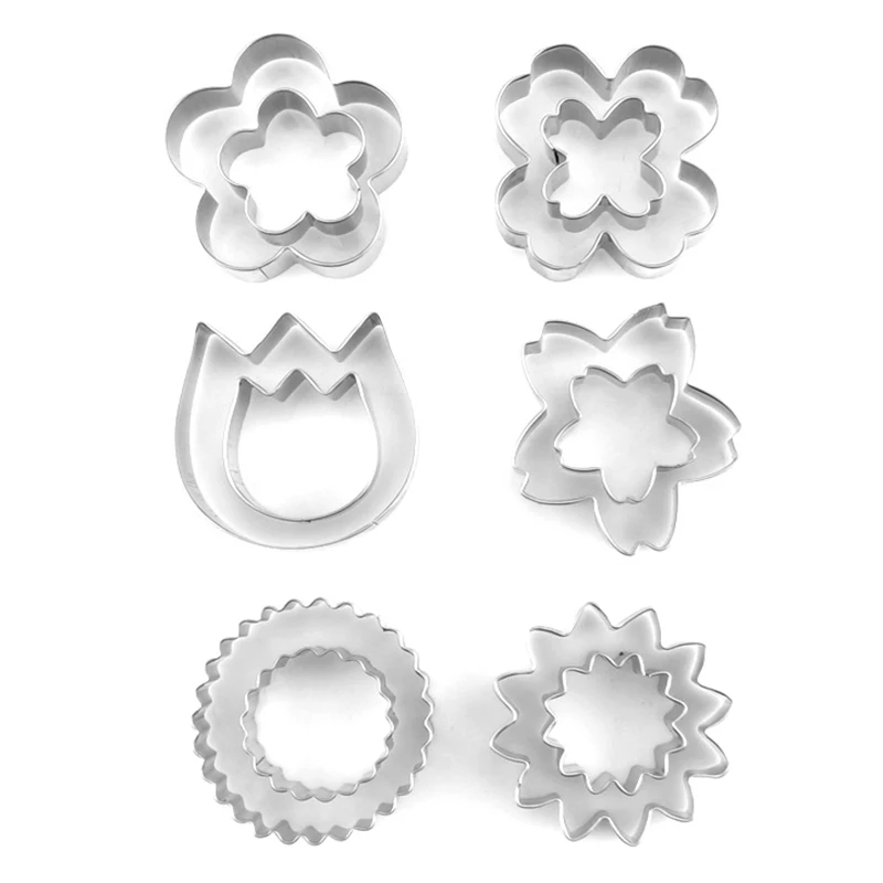 12Pcs/Set Flower Calyx Cutting Die Stainless Steel Cake Cutters Pastry Baking Mould Fondant Mold
12Pcs/Set Flower Calyx Cutting Die Stainless Steel Cake Cutters Pastry Baking Mould Fondant Mold