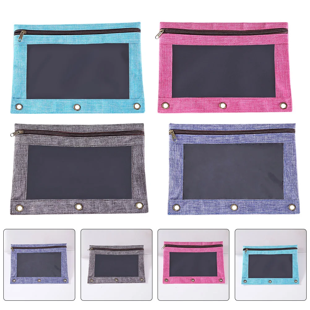 4pcs Multipurpose Document Containers Three-hole Loose-leaf File Bags Pencil Pouches
4pcs Multipurpose Document Containers Three-hole Loose-leaf File Bags Pencil Pouches