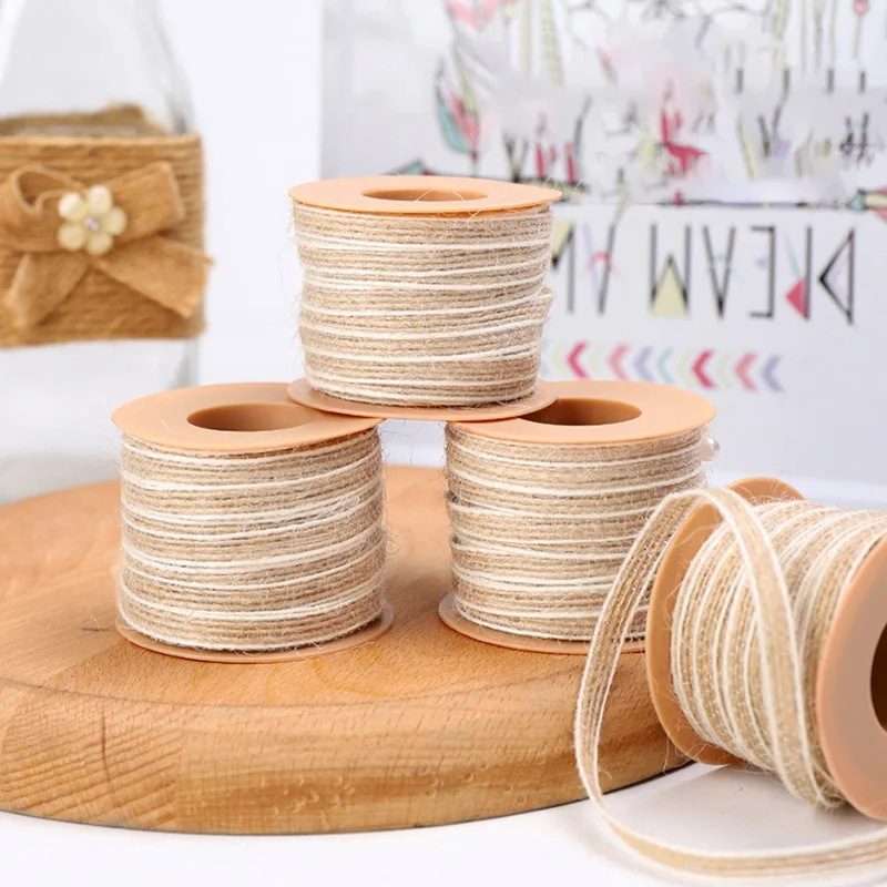 10M Natural Jute Rope Ribbon Bow Craft DIY Wedding Vintage Jute Cord Twine Gifts Wrap Sewing Hemp Party Christmas Home Accessory
10M Natural Jute Rope Ribbon Bow Craft DIY Wedding Vintage Jute Cord Twine Gifts Wrap Sewing Hemp Party Christmas Home Accessory