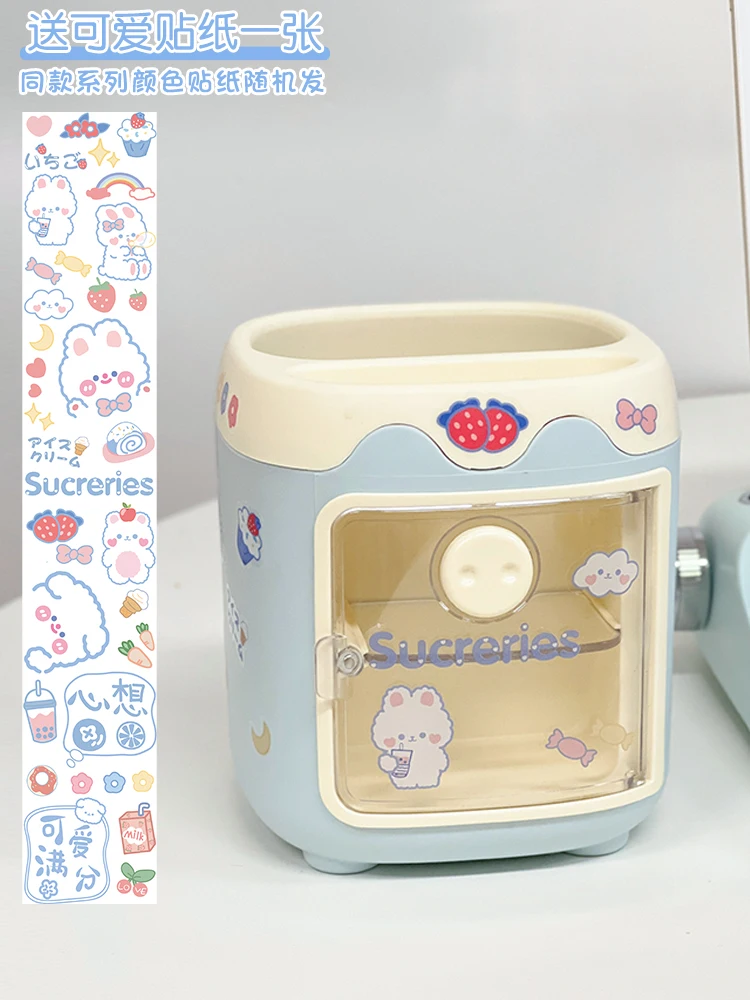 Ins Kawaii держатель для ручек, настольный органайзер, милый мультяшный Настольный канцелярский ящик для хранения, офисный дисплей, туба для хранения, милый чехол для карандашей
Ins Kawaii держатель для ручек, настольный органайзер, милый мультяшный Настольный канцелярский ящик для хранения, офисный дисплей, туба для хранения, милый чехол для карандашей