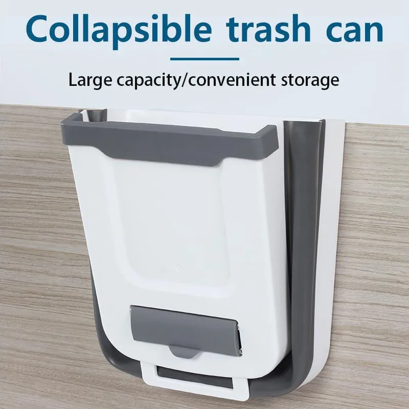 Wall Mounted Trashcan Plastic Hanging Trash Bin Caravan Counter Cabinet Foldable Trash Can Foldable Storage Garbage Camping
Wall Mounted Trashcan Plastic Hanging Trash Bin Caravan Counter Cabinet Foldable Trash Can Foldable Storage Garbage Camping