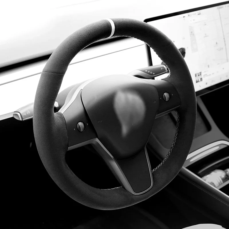 Чехол рулевого колеса Tesla model3/s/model/x, под заказ, алькантара, ручная работа, аксессуары для модификации салона автомобиля
Чехол рулевого колеса Tesla model3/s/model/x, под заказ, алькантара, ручная работа, аксессуары для модификации салона автомобиля