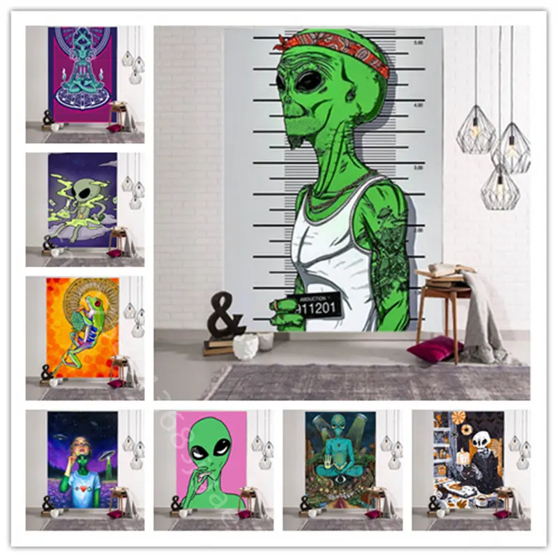Sci-Fi Alien Print Tapestry Living Room Wall Hanging Cloth Mandala Boho Hippie Home Sofa Background Decor Bedroom Fun Tapestries
Sci-Fi Alien Print Tapestry Living Room Wall Hanging Cloth Mandala Boho Hippie Home Sofa Background Decor Bedroom Fun Tapestries
