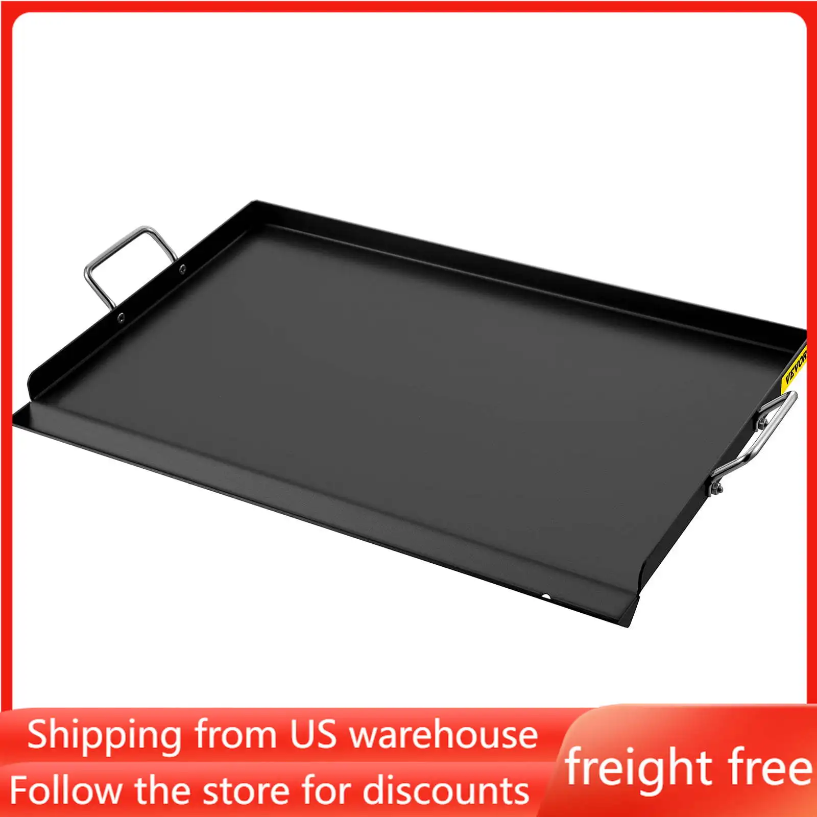 Cookware Bbq Accessories Tools Free Shipping Carbon Steel Griddle With 2 Handles and Extra Drain Hole Camping Supplies Grill Bar
Cookware Bbq Accessories Tools Free Shipping Carbon Steel Griddle With 2 Handles and Extra Drain Hole Camping Supplies Grill Bar