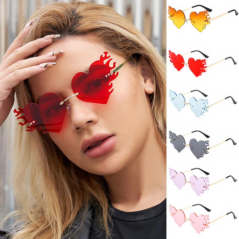 UV400 Trendy Heart Sunglasses Fashion Retro Rimless Sun Glasses Steampunk Sunglasses Shades Funny Irregular Heart Eyeglasses
UV400 Trendy Heart Sunglasses Fashion Retro Rimless Sun Glasses Steampunk Sunglasses Shades Funny Irregular Heart Eyeglasses