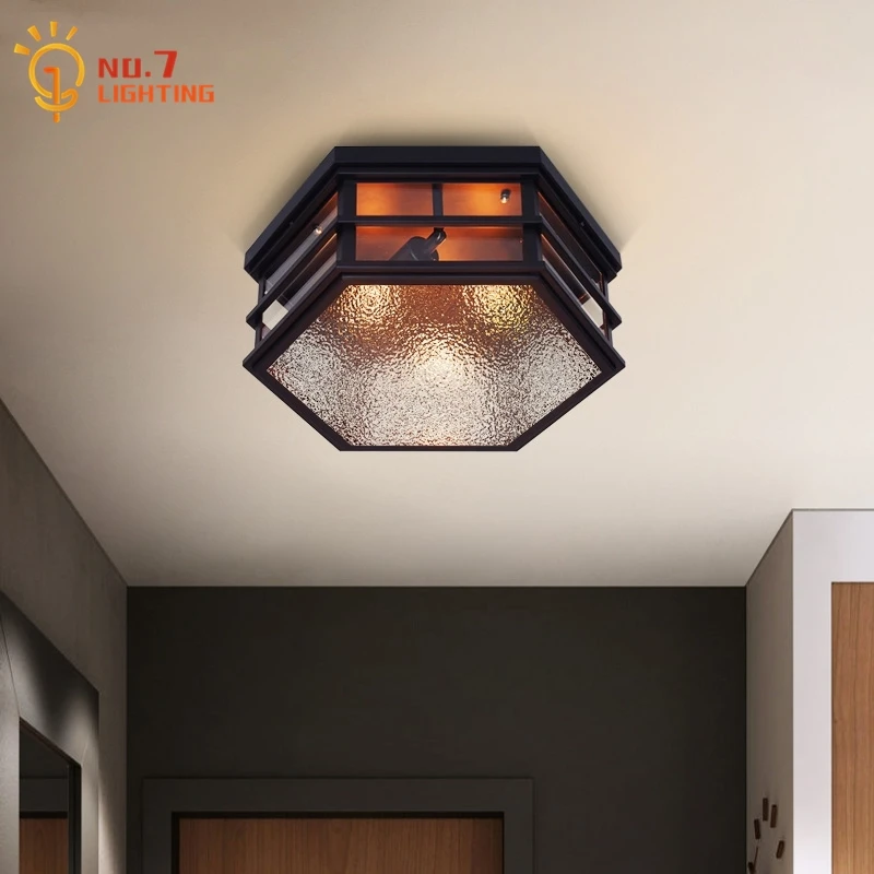 American Country Retro Vintage Ceiling Lamp Indiviudal Black Iron Art Galss Led Lights for Room Corridor Bedroom Loft Salon Cafe
American Country Retro Vintage Ceiling Lamp Indiviudal Black Iron Art Galss Led Lights for Room Corridor Bedroom Loft Salon Cafe