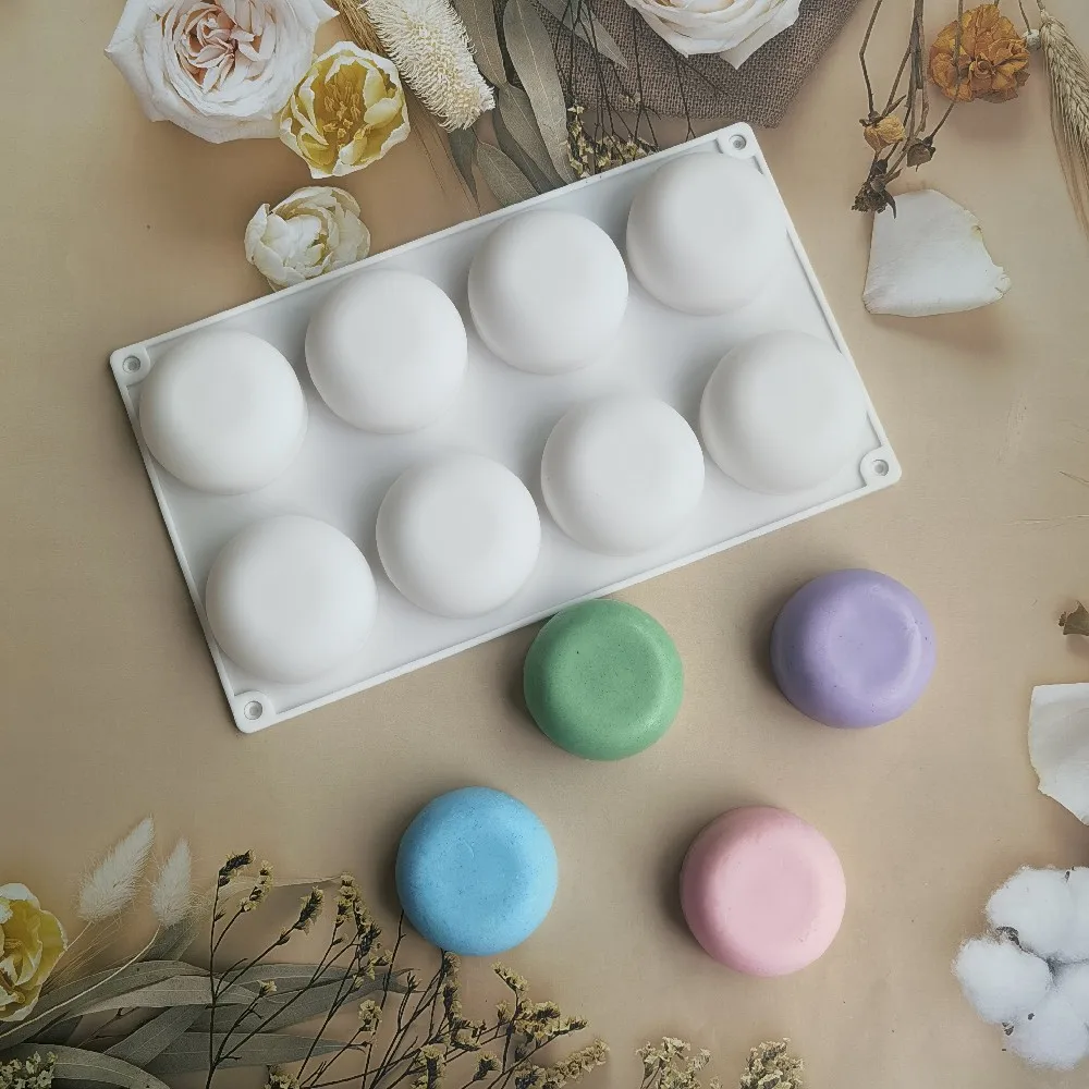 Silicone Cake Mold 8 Cavities Flat Bottom Semicircle Ice Cube Soap Candle Moulds Sugar Craft Chocolate Mould Mini Baking Tools
Silicone Cake Mold 8 Cavities Flat Bottom Semicircle Ice Cube Soap Candle Moulds Sugar Craft Chocolate Mould Mini Baking Tools