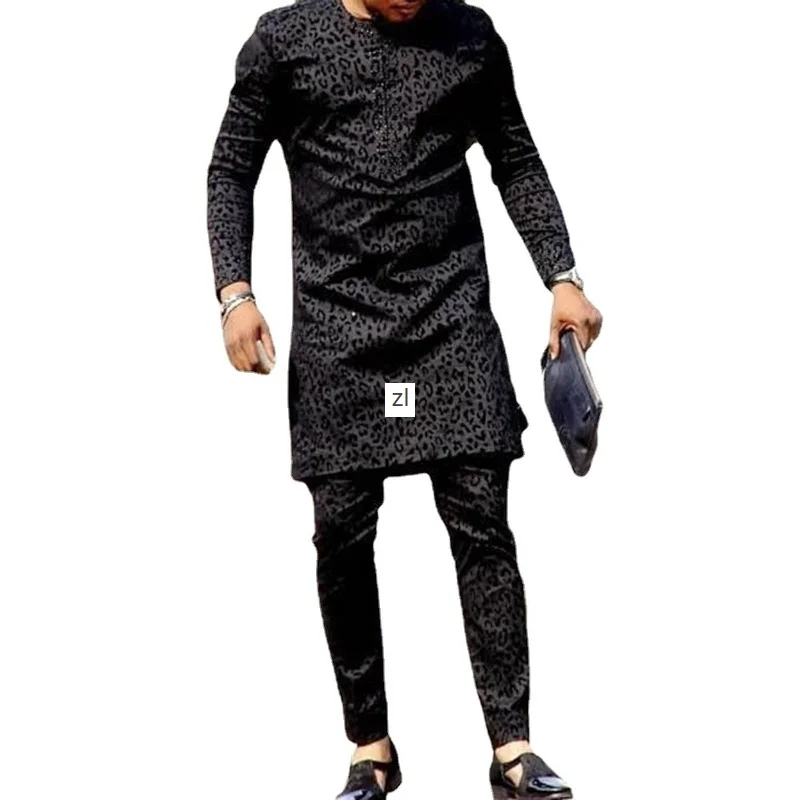 African Suit For Men Robe Shirt Pants Set Long Sleeve Tops Agbada Clothes Boubou Africain Homme Traditional Robe men sets Casual
African Suit For Men Robe Shirt Pants Set Long Sleeve Tops Agbada Clothes Boubou Africain Homme Traditional Robe men sets Casual