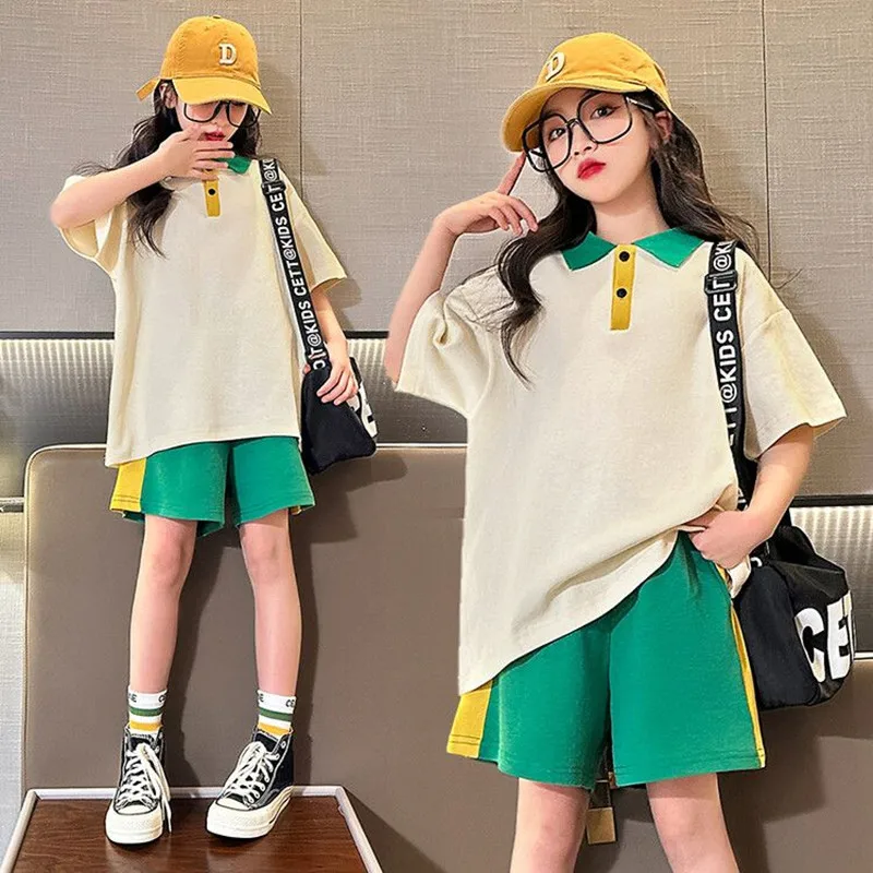 2023 Girls Summer Loungewear Suits Children's Sports Girls Short Sleeve+Pants 2Pcs Sets Teen Kids Clothing Sets
2023 Girls Summer Loungewear Suits Children's Sports Girls Short Sleeve+Pants 2Pcs Sets Teen Kids Clothing Sets