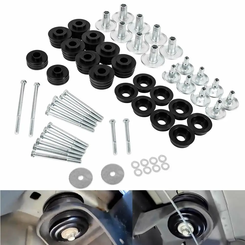 KF04060BK Body Bushings & Steel Sleeves and Hardware for Ford F-250 F-350 Super Duty 2008-2016 Replaces Daystar
KF04060BK Body Bushings & Steel Sleeves and Hardware for Ford F-250 F-350 Super Duty 2008-2016 Replaces Daystar