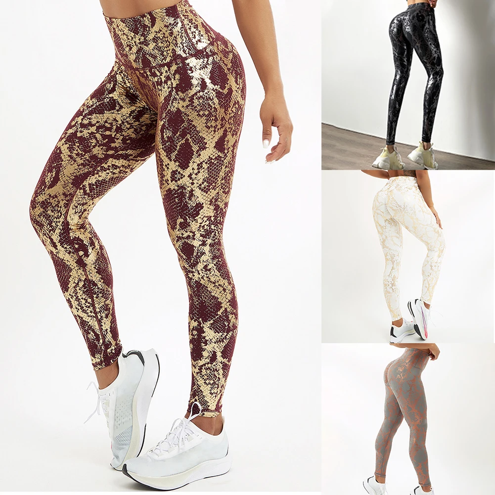New Women's Gym Snakeskin Pattern Yoga Fitness Pants Peach Hip Breathable Sports Tight Stretch Yoga Pants Seamless Leggings
New Women's Gym Snakeskin Pattern Yoga Fitness Pants Peach Hip Breathable Sports Tight Stretch Yoga Pants Seamless Leggings