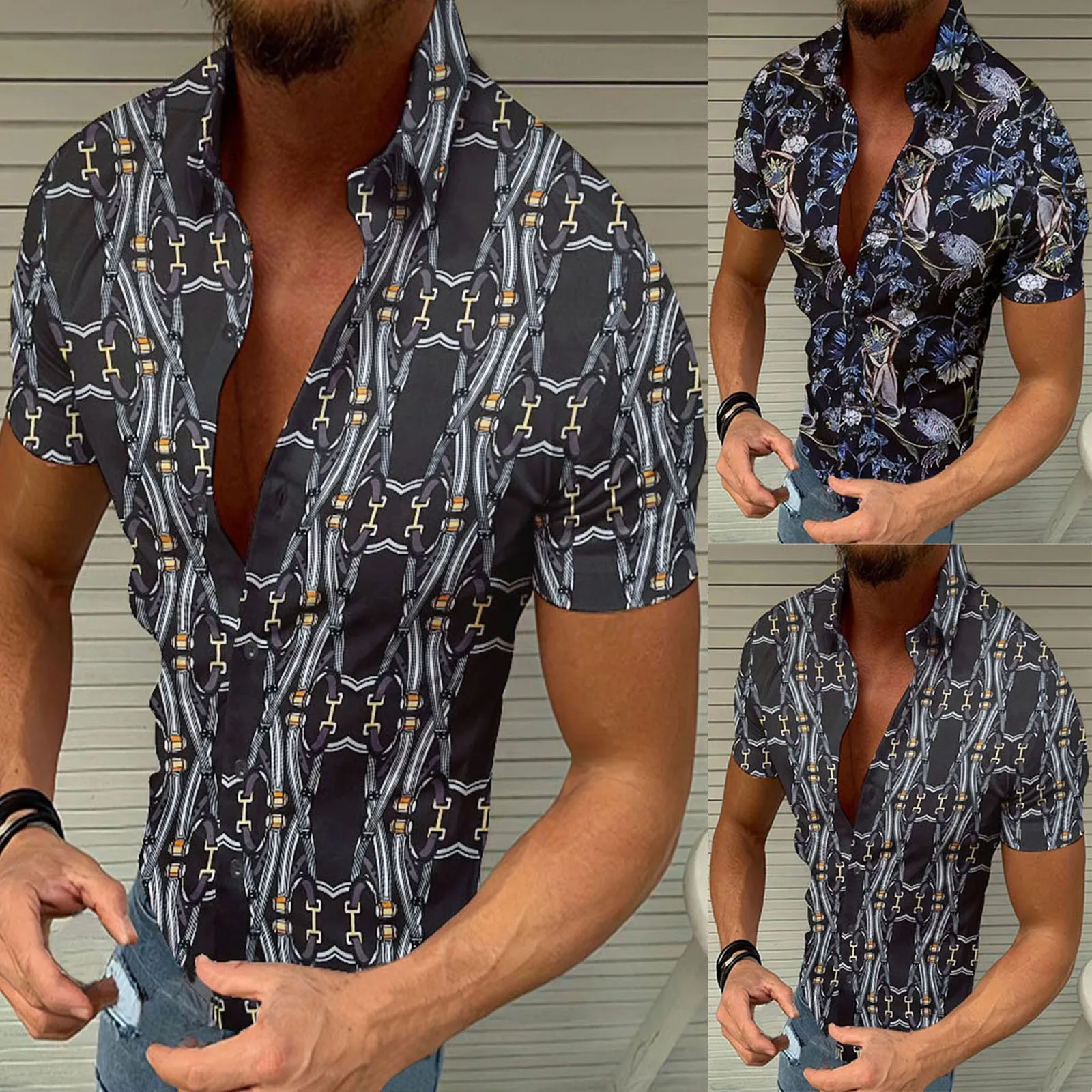 Men Spring Summer Vacation Single Breasted Casual Lapel Full Print Beach Short Lady Long Sleeve T Shirt White Scrub Top Men
Men Spring Summer Vacation Single Breasted Casual Lapel Full Print Beach Short Lady Long Sleeve T Shirt White Scrub Top Men