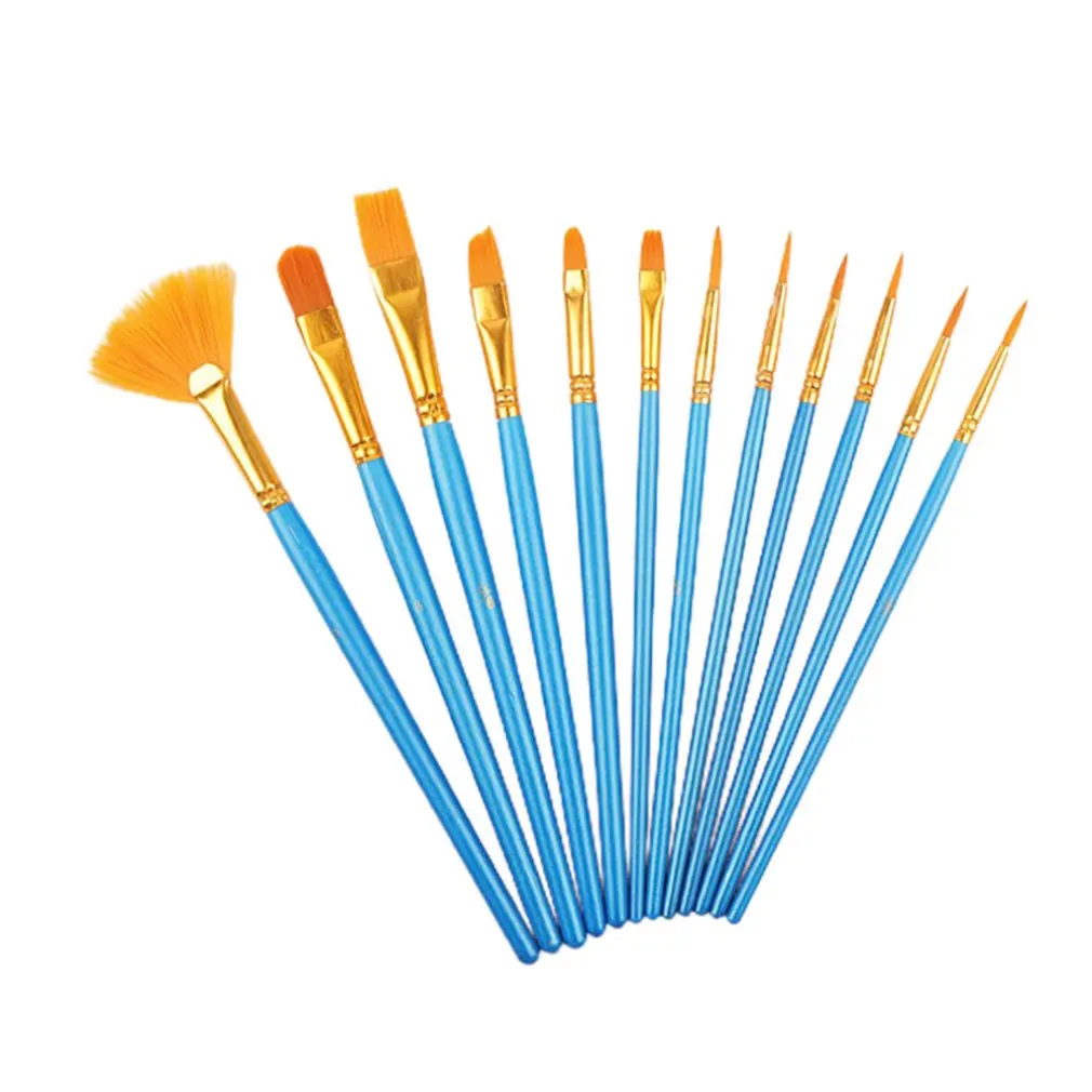 12Pcs Watercolor Paint Brushes Set Nylon Hair Painting Brush Variety Style Short Rod Oil Acrylic Painting Brush Pen Art Supplies
12Pcs Watercolor Paint Brushes Set Nylon Hair Painting Brush Variety Style Short Rod Oil Acrylic Painting Brush Pen Art Supplies