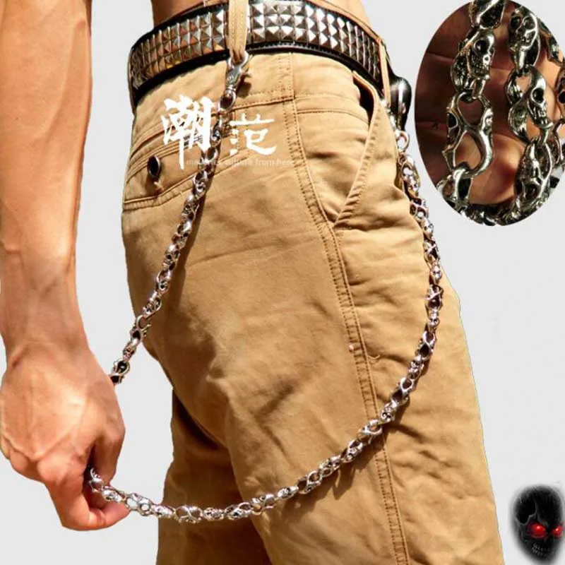 Hip-hop Punk Metal Pants Chain Layered Chain on The Jeans Pants Harajuku Skeleton Spike Keychains Waist Chain for Women Men Gift
Hip-hop Punk Metal Pants Chain Layered Chain on The Jeans Pants Harajuku Skeleton Spike Keychains Waist Chain for Women Men Gift