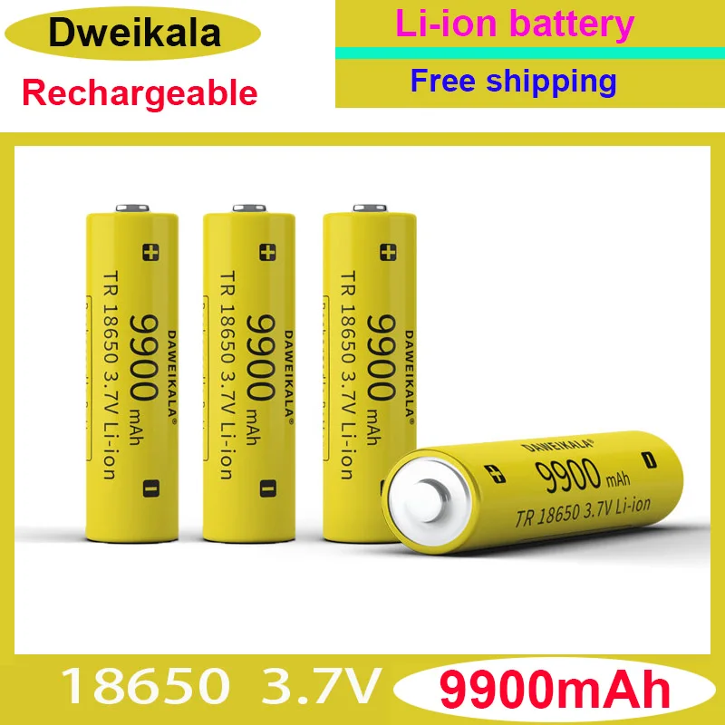 2023New 18650 3.7V 9900mAh Rechargeable Battery for Flashlight Torch Headlamp Li-ion Rechargeable Battery Drop Free Shipping Fan
2023New 18650 3.7V 9900mAh Rechargeable Battery for Flashlight Torch Headlamp Li-ion Rechargeable Battery Drop Free Shipping Fan