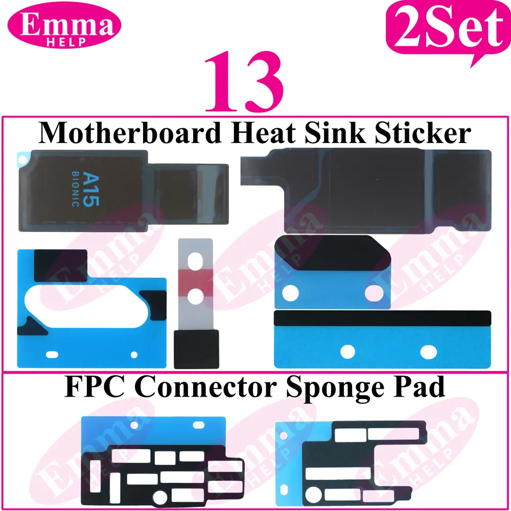 2 комплекта наклеек на радиатор для iPhone 15 Pro Max 13 12 11 XS XR 14 Plus, губка, антистатическая логическая плата, рассеивание, охлаждающий клей
2 комплекта наклеек на радиатор для iPhone 15 Pro Max 13 12 11 XS XR 14 Plus, губка, антистатическая логическая плата, рассеивание, охлаждающий клей