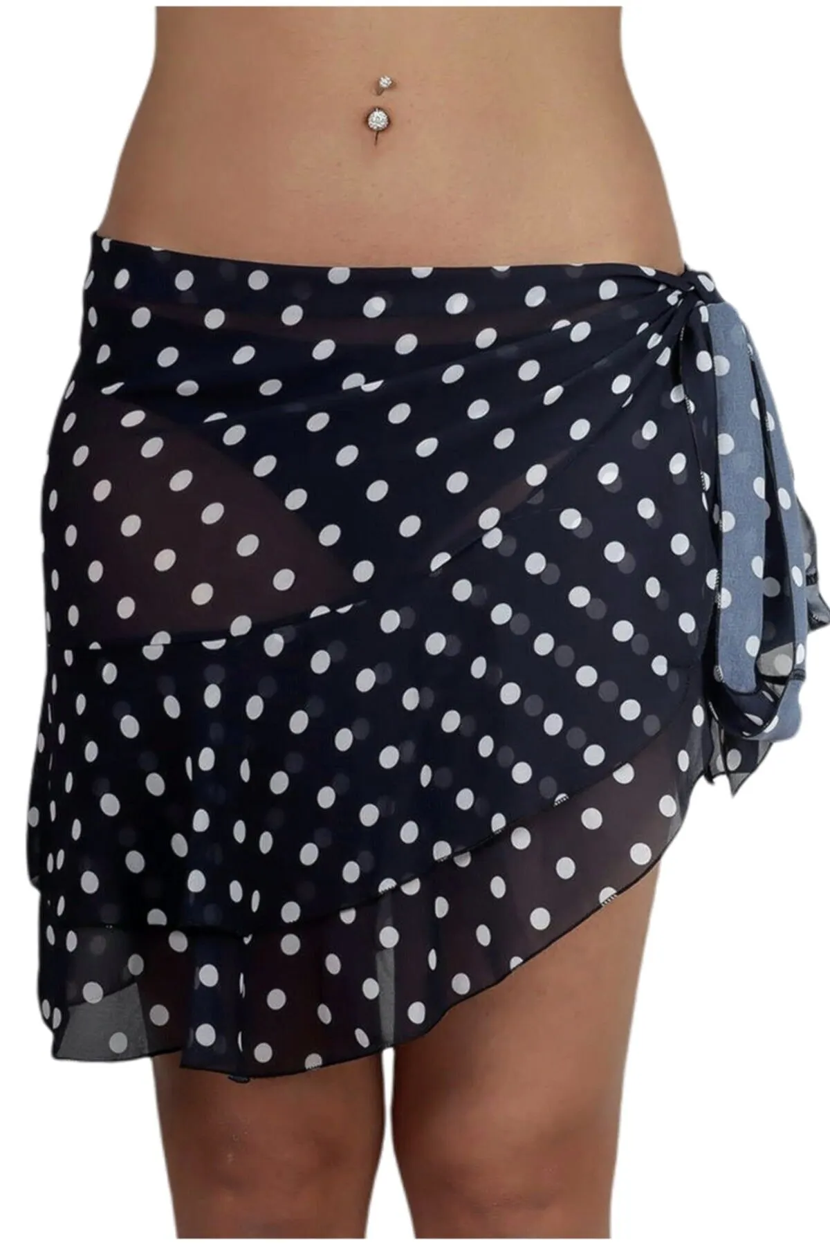 Women's Pareo Short Polka Dot Navy Blue Skirt Swimwear Cover Dress Sexy Tunic Suit Beachwear Female Beach Bikini Cover
Women's Pareo Short Polka Dot Navy Blue Skirt Swimwear Cover Dress Sexy Tunic Suit Beachwear Female Beach Bikini Cover