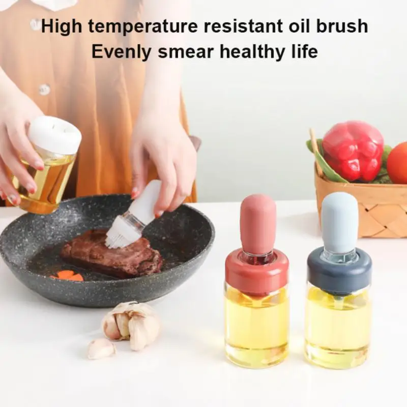 Kitchen Silicone Oil Bottle Oil Brush Baking Barbecue Grill Oil Brush Dispenser Pastry Steak Oil Brushes Kitchen Baking BBQ Tool 
Kitchen Silicone Oil Bottle Oil Brush Baking Barbecue Grill Oil Brush Dispenser Pastry Steak Oil Brushes Kitchen Baking BBQ Tool