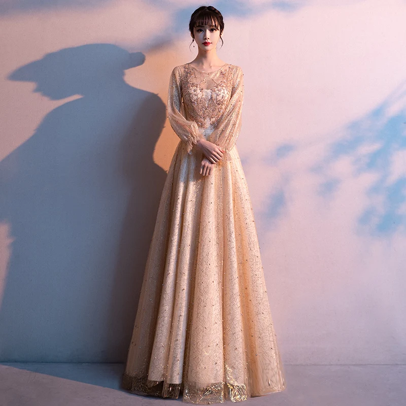 Robe De Soiree Elegant Evening Dresses Long Sleeve Vestido De Festa Party Prom Dress Formal Gown
Robe De Soiree Elegant Evening Dresses Long Sleeve Vestido De Festa Party Prom Dress Formal Gown