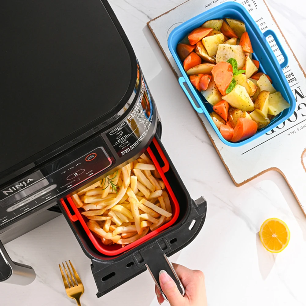 AirFryer Silicone Pot Pan Oven Baking Tray Fried Pizza Chicken Basket Mat Round Rectangular Replace Air Fryers Grill Pan Accesso
AirFryer Silicone Pot Pan Oven Baking Tray Fried Pizza Chicken Basket Mat Round Rectangular Replace Air Fryers Grill Pan Accesso
