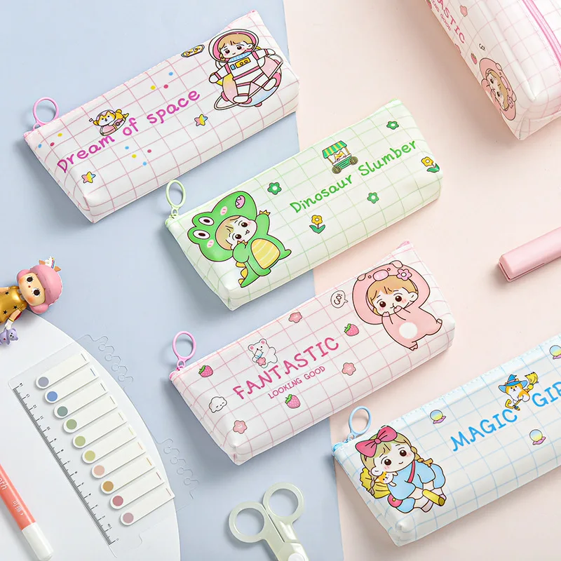 Sweet Cute Lizi Girl PVC Large Capacity Pencil Bag Pencil Pouch Stationery Organizer Case Korean Fashion Stationery Holder
Sweet Cute Lizi Girl PVC Large Capacity Pencil Bag Pencil Pouch Stationery Organizer Case Korean Fashion Stationery Holder