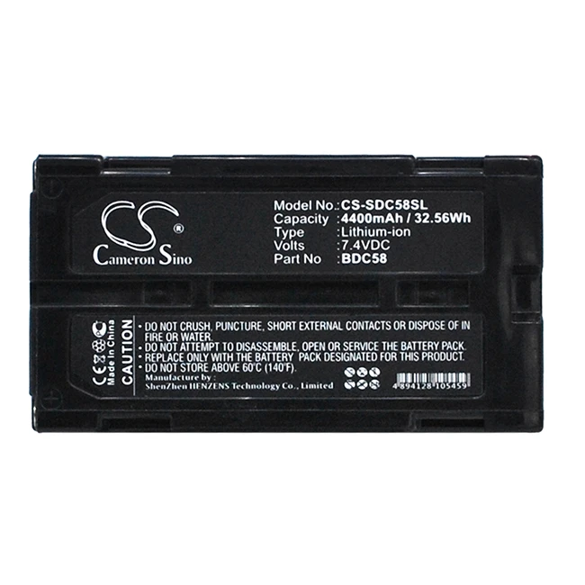 

Cameron Sino 4400mAh Battery For Sokkia ES CX DX series total stations CX-101 CX-103 SET 500 SET600 SET 10 SET 10K