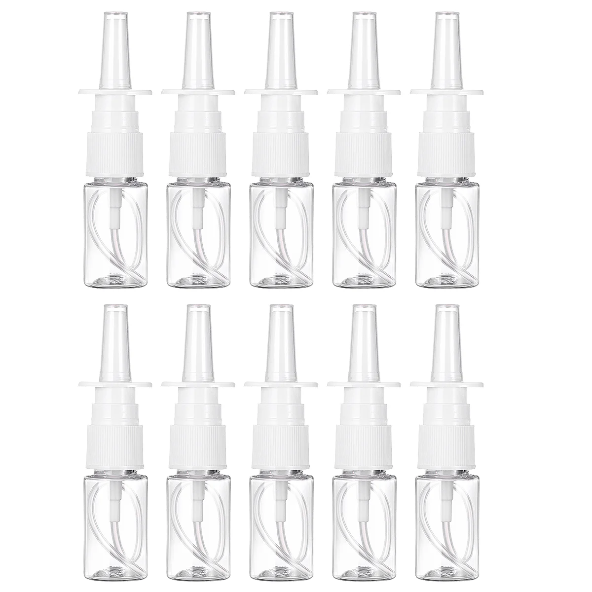 10Pcs Nasal Spray Bottles Empty Refillable Pump Fine Mist Sprayers Atomizers Makeup Water Container Storage Jar Pot, 10ml
10Pcs Nasal Spray Bottles Empty Refillable Pump Fine Mist Sprayers Atomizers Makeup Water Container Storage Jar Pot, 10ml