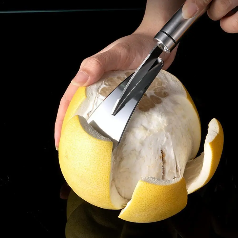 Stainless Steel Orange Opener Cutter Lemon Fruit Stripper Orange Kitchen Citrus Peeler Knife Grapefruit Tool Peeling Opener E6D4
Stainless Steel Orange Opener Cutter Lemon Fruit Stripper Orange Kitchen Citrus Peeler Knife Grapefruit Tool Peeling Opener E6D4