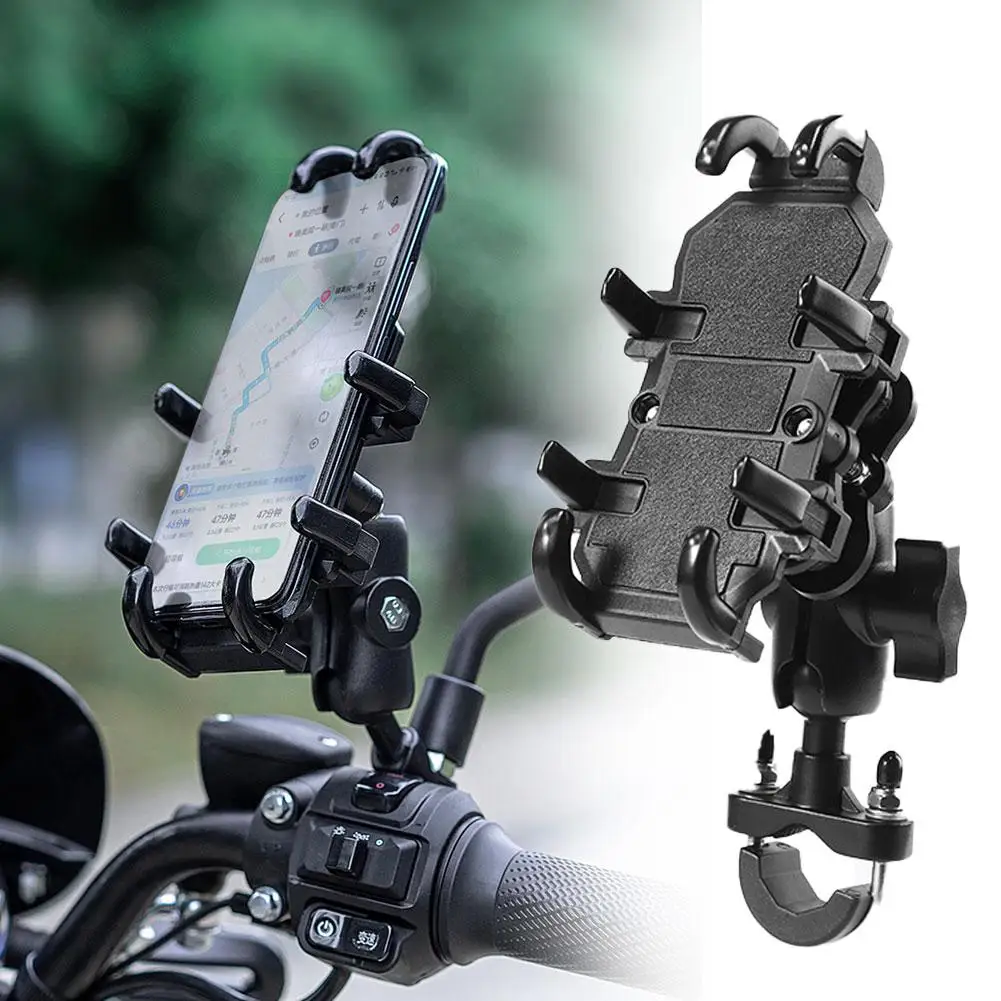 Motorcycle Phone Holder W/ Shock Absorber Bike Handlebar Rearview Mirror Mount GPS Clip For 4.7-7.1 Inch Mobile Phone Shock Z0G0
Motorcycle Phone Holder W/ Shock Absorber Bike Handlebar Rearview Mirror Mount GPS Clip For 4.7-7.1 Inch Mobile Phone Shock Z0G0