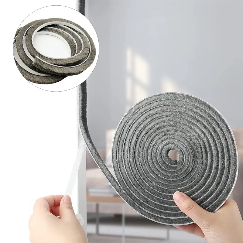 8M Window Brush Seal Strip Self Adhesive Weather Stripping Door Sweep Soundproof Dustproof Windowproof Brush Strip For Home
8M Window Brush Seal Strip Self Adhesive Weather Stripping Door Sweep Soundproof Dustproof Windowproof Brush Strip For Home