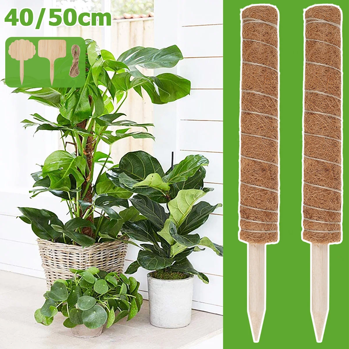 Plant Pole Stick Natural Coconut Palm Coir Totem Pole Safe Moss Pole Coconut Palm Plant Support Kit with 2pcs Wooden Labels and
Plant Pole Stick Natural Coconut Palm Coir Totem Pole Safe Moss Pole Coconut Palm Plant Support Kit with 2pcs Wooden Labels and