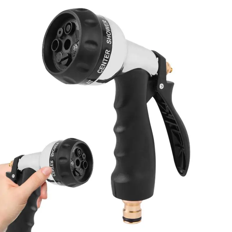 High Pressure Garden Watering Plant Hose Nozzles Sprayer With 7 Adjustable Patterns For Car Washing Lawn Yard Cleaning Tools
High Pressure Garden Watering Plant Hose Nozzles Sprayer With 7 Adjustable Patterns For Car Washing Lawn Yard Cleaning Tools