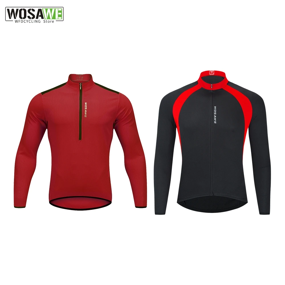 WOSAWE Men's Long Sleeve Cycling Jersey Breathable Bicycle Jacket Shirts Mountain Bike Jersey MTB Racing Quick Dry Jerseys
WOSAWE Men's Long Sleeve Cycling Jersey Breathable Bicycle Jacket Shirts Mountain Bike Jersey MTB Racing Quick Dry Jerseys