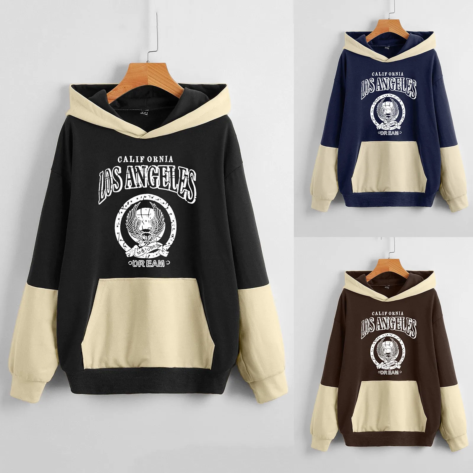 Womens Monogram Print Long Sleeve Drawstring Hooded Sweatshirt with Pockets Long Sleeve Cowl Neck Zip
Womens Monogram Print Long Sleeve Drawstring Hooded Sweatshirt with Pockets Long Sleeve Cowl Neck Zip