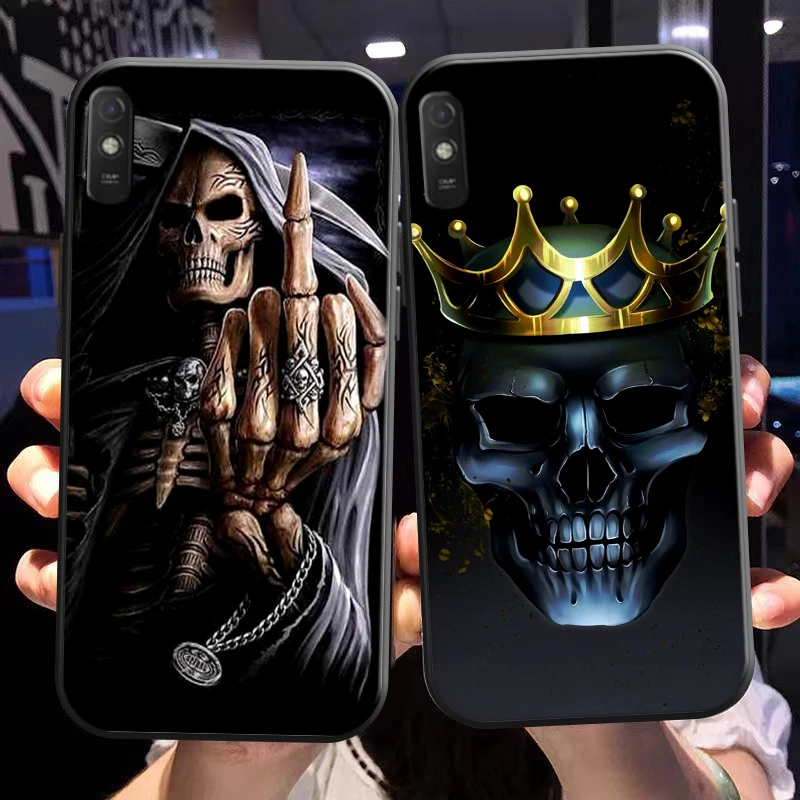Rose Skull Grim Reaper Diablo For Xiaomi Redmi 9A Phone Case For Redmi 9AT Case Liquid Silicon Carcasa Silicone Cover Funda
Rose Skull Grim Reaper Diablo For Xiaomi Redmi 9A Phone Case For Redmi 9AT Case Liquid Silicon Carcasa Silicone Cover Funda