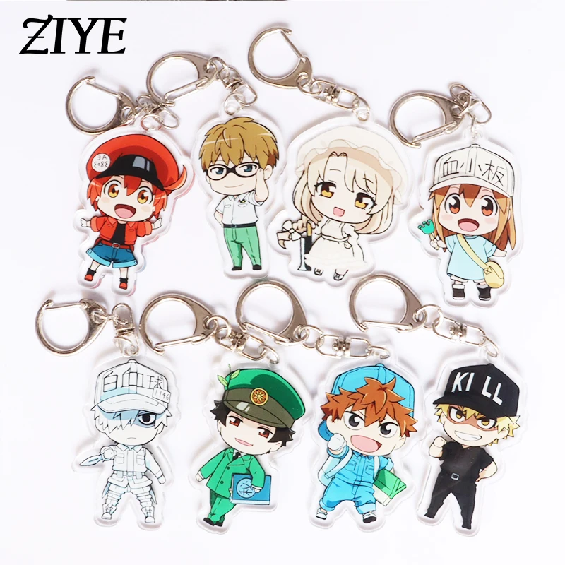 Anime Cells at Work! Keychain Leukocyte White Blood Cell Erythrocyte Red Blood Cell Platelet Cosplay Figure Acrylic Keyring Gift
Anime Cells at Work! Keychain Leukocyte White Blood Cell Erythrocyte Red Blood Cell Platelet Cosplay Figure Acrylic Keyring Gift
