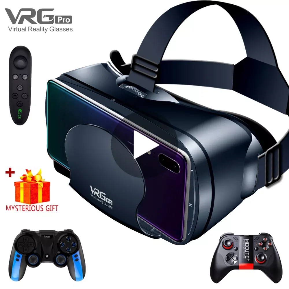 Reality 3D VR Headset Smart Glasses Helmet for Smartphones Cell Phone Mobile 7 Inches Lenses Binoculars with Controllers
Reality 3D VR Headset Smart Glasses Helmet for Smartphones Cell Phone Mobile 7 Inches Lenses Binoculars with Controllers