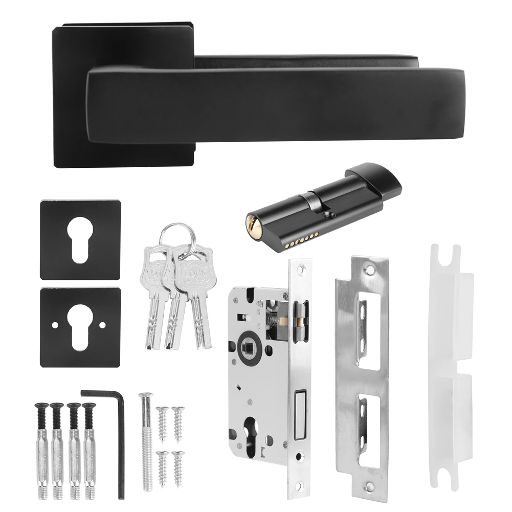 Adjustable Simple Black Lock Cylinder Handle Set Keyed‑Locking Door Knob Accessory door door door door door door door
Adjustable Simple Black Lock Cylinder Handle Set Keyed‑Locking Door Knob Accessory door door door door door door door