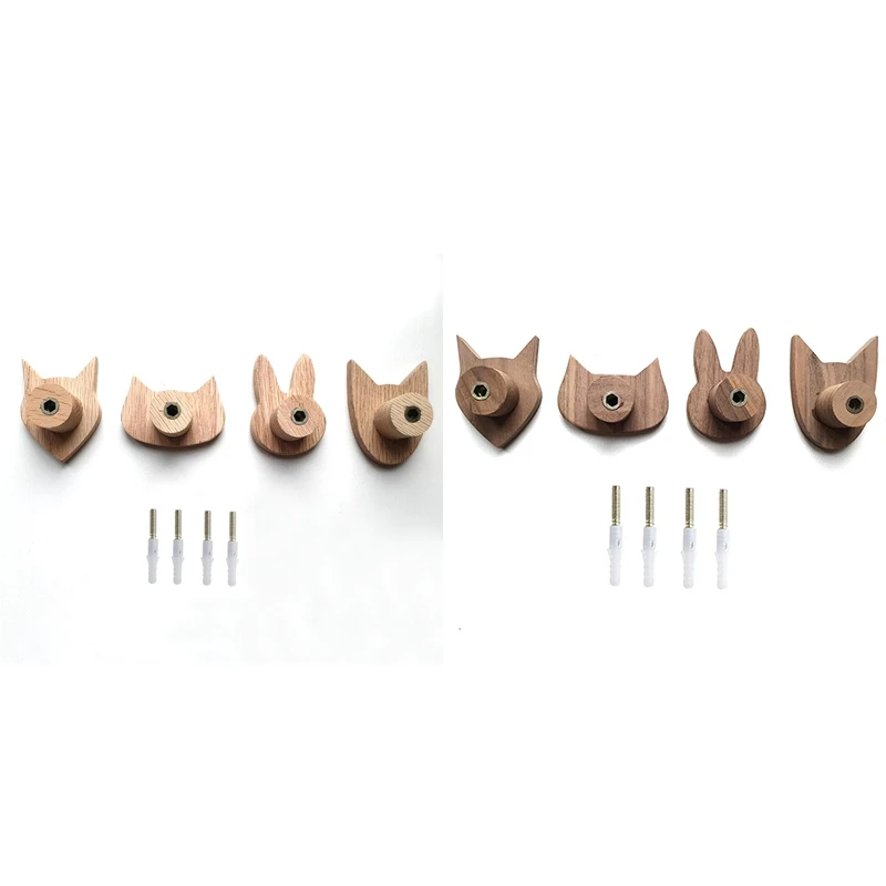 4PCS Modern Simple Plane Animal Head Hook Oak Hook Clothes Hook Children's Room Hook
4PCS Modern Simple Plane Animal Head Hook Oak Hook Clothes Hook Children's Room Hook