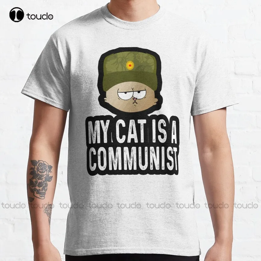 Cat Is A Communist Classic T-Shirt Tshirts For Women Summer Cotton Outdoor Simple Vintag Casual Tee Shirt Xs-5Xl Unisex Shirts
Cat Is A Communist Classic T-Shirt Tshirts For Women Summer Cotton Outdoor Simple Vintag Casual Tee Shirt Xs-5Xl Unisex Shirts