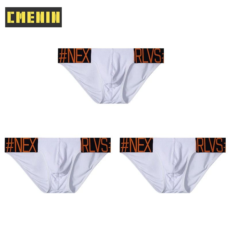 

3Pcs Hot Cotton Breathable Gay Sexy Men's Panties Briefs Men Underpants Hot Slip Jockstrap Underwear Man Brief Mutande Uomo