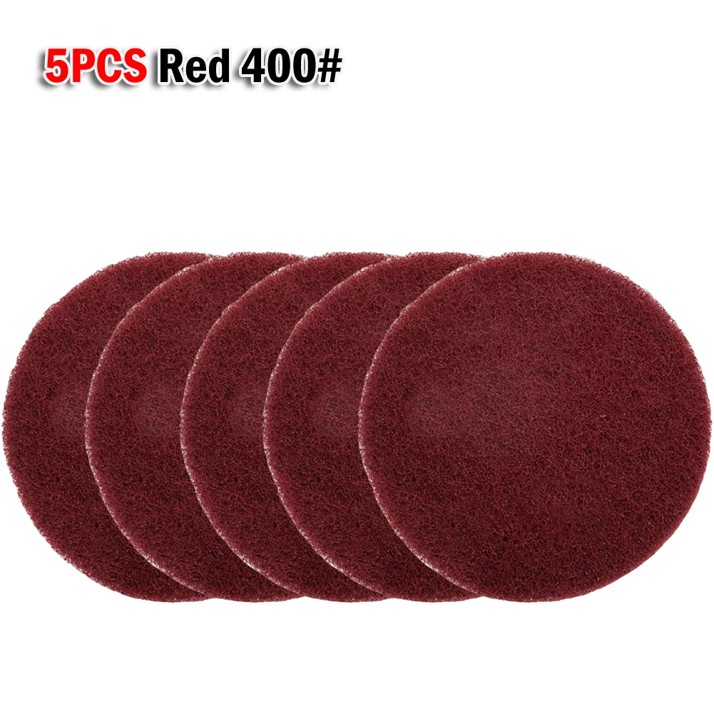 5pcs 4Inch Nylon Polishing Pad Cleaning Cloth Scrub Pad Industrial Scouring Pads 240/400/800# Fit 4" Hook & Loop Sanding Pads
5pcs 4Inch Nylon Polishing Pad Cleaning Cloth Scrub Pad Industrial Scouring Pads 240/400/800# Fit 4" Hook & Loop Sanding Pads
